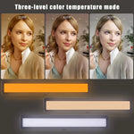 ไฟ LED ไลฟ์วิดีโอ USB LUXCeO WS66 2500K-9000K สีสองโทน สำหรับแล็ปท็อปและประชุม