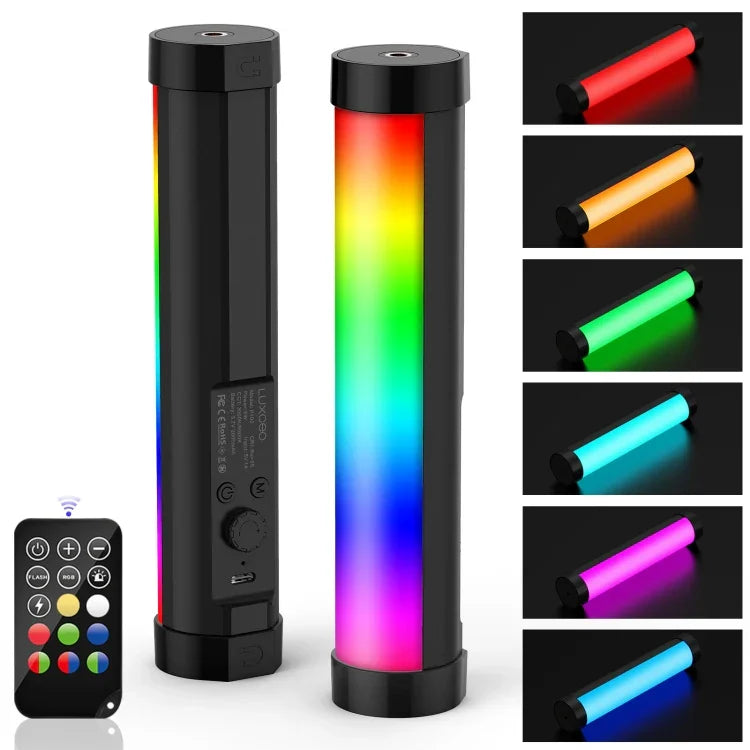 ไฟเติมภาพถ่ายและวิดีโอ RGB LUXCeO P100 แบบถือมือ พร้อมรีโมทคอนโทรล P100