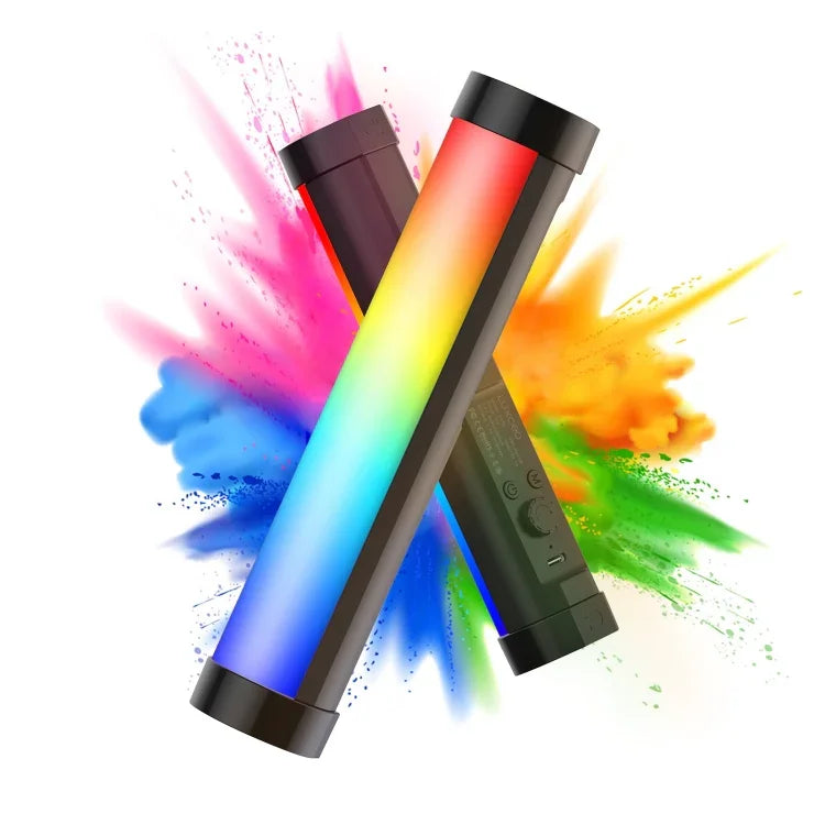 ไฟเติมภาพถ่ายและวิดีโอ RGB LUXCeO P100 แบบถือมือ พร้อมรีโมทคอนโทรล P100