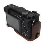 ฐานเคสกล้องหนัง PU ครึ่งตัวเกลียว 1/4 นิ้ว สำหรับ Sony ILCE-A6500 / A6500, สำหรับ Sony ILCE-A6500 / A6500