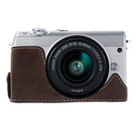 ฐานเคสกล้องหนัง PU ครึ่งตัวเกลียว 1/4 นิ้ว สำหรับ Canon EOS M100, สำหรับ Canon EOS M100
