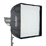 ซอฟต์บ็อกซ์สี่เหลี่ยมผืนผ้าขนาด 60 x 60 ซม. Godox สำหรับสตูดิโอถ่ายภาพ ติดตั้งแบบ Bowens สำหรับ Speedlite