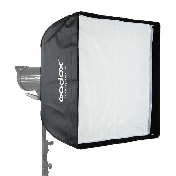 ซอฟต์บ็อกซ์สี่เหลี่ยมผืนผ้าขนาด 60 x 60 ซม. Godox สำหรับสตูดิโอถ่ายภาพ ติดตั้งแบบ Bowens สำหรับ Speedlite