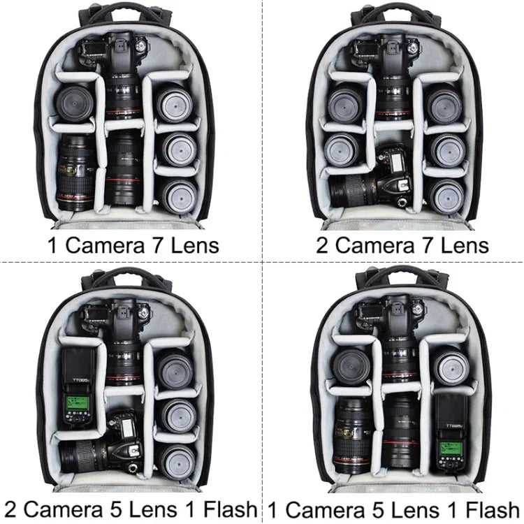 CADeN Multifunctional Shoulder SLR Camera Lens Bag Photography Backpack