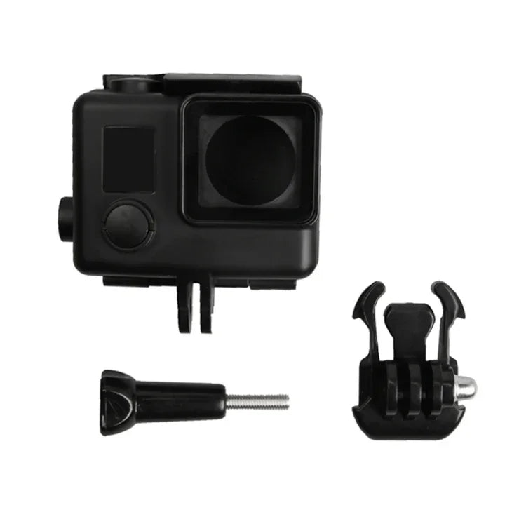 สำหรับเคสโครง ABS กันกระแทก GoPro HERO4 พร้อมตัวล็อก ติดตั้งพื้นฐานและสกรูนำ, HERO4