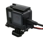 สำหรับเคสโครง ABS กันกระแทก GoPro HERO4 พร้อมตัวล็อก ติดตั้งพื้นฐานและสกรูนำ, HERO4