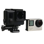 สำหรับเคสโครง ABS กันกระแทก GoPro HERO4 พร้อมตัวล็อก ติดตั้งพื้นฐานและสกรูนำ, HERO4