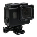2 in 1 ฝาหลังหน้าจอสัมผัส GoPro HERO5 + เคสกันน้ำ 45 ม. (ไม่ต้องถอดเลนส์เมื่อติดตั้ง) พร้อมตะขอและฐานยึดสกรู, ไม่ต้องถอดเลนส์