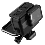 2 in 1 ฝาหลังหน้าจอสัมผัส GoPro HERO5 + เคสกันน้ำ 45 ม. (ไม่ต้องถอดเลนส์เมื่อติดตั้ง) พร้อมตะขอและฐานยึดสกรู, ไม่ต้องถอดเลนส์