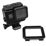 2 in 1 ฝาหลังหน้าจอสัมผัส GoPro HERO5 + เคสกันน้ำ 45 ม. (ไม่ต้องถอดเลนส์เมื่อติดตั้ง) พร้อมตะขอและฐานยึดสกรู, ไม่ต้องถอดเลนส์