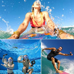 2 in 1 ฝาหลังหน้าจอสัมผัส GoPro HERO5 + เคสกันน้ำ 45 ม. (ไม่ต้องถอดเลนส์เมื่อติดตั้ง) พร้อมตะขอและฐานยึดสกรู, ไม่ต้องถอดเลนส์
