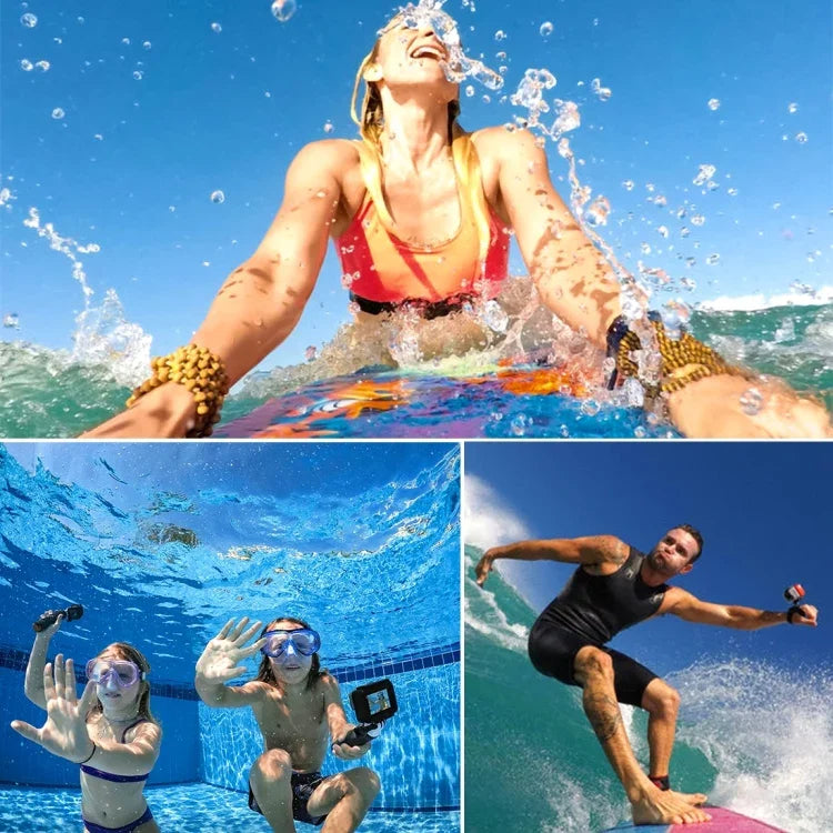 2 in 1 ฝาหลังหน้าจอสัมผัส GoPro HERO5 + เคสกันน้ำ 45 ม. (ไม่ต้องถอดเลนส์เมื่อติดตั้ง) พร้อมตะขอและฐานยึดสกรู, ไม่ต้องถอดเลนส์
