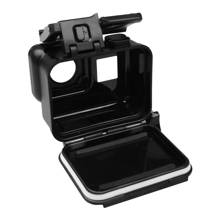2 in 1 ฝาหลังหน้าจอสัมผัส GoPro HERO6 /5 + เคสกันน้ำ 45 ม. (ต้องถอดเลนส์เมื่อติดตั้ง) พร้อมตะขอและฐานยึดสกรู, ต้องถอดเลนส์