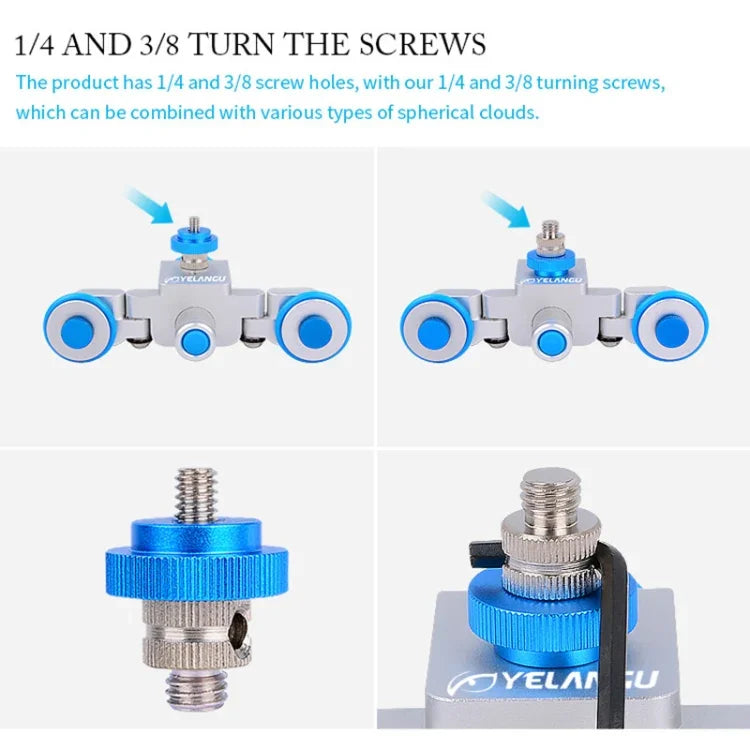 รถล้อกล้อง YELANGU L3 Autodolly สไลเดอร์รางไฟฟ้า, รับน้ำหนัก: 6 กก., Autodolly L3