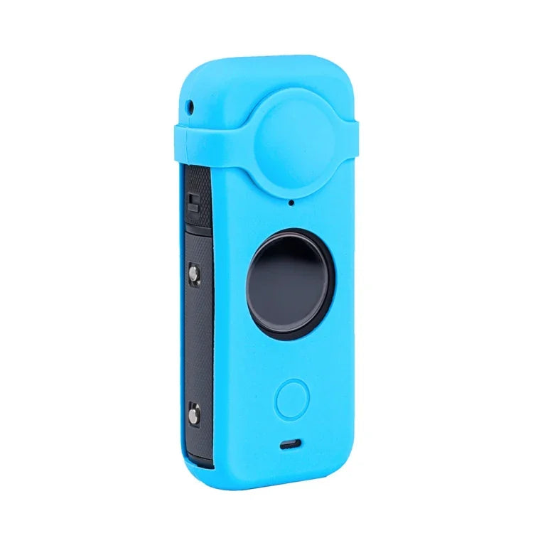 เคสซิลิโคนกันฝุ่นเต็มตัวพร้อมฝาครอบเลนส์สำหรับ Insta360 ONE X2, 2