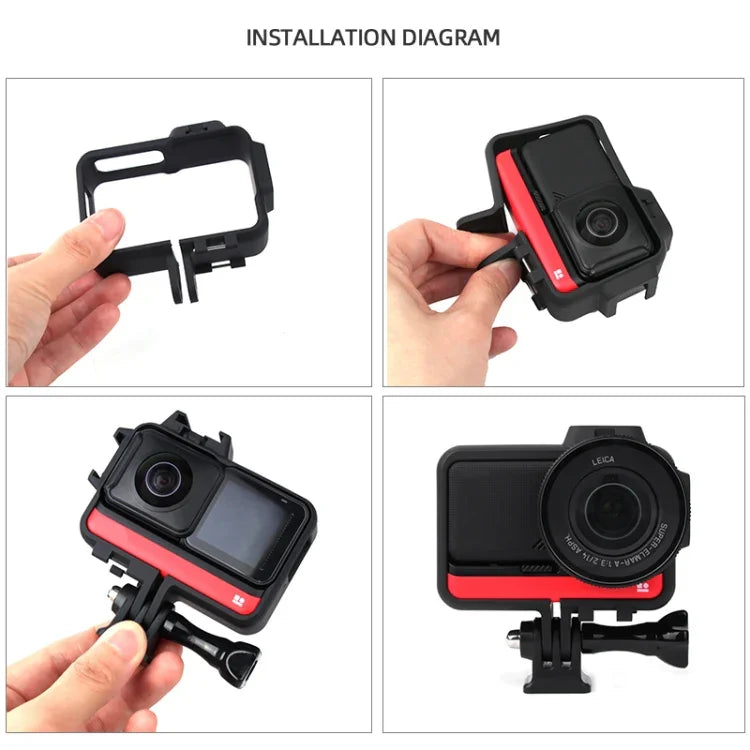 เคสกรอบพลาสติกสำหรับ Insta360 One RS 4K / Twin Edition