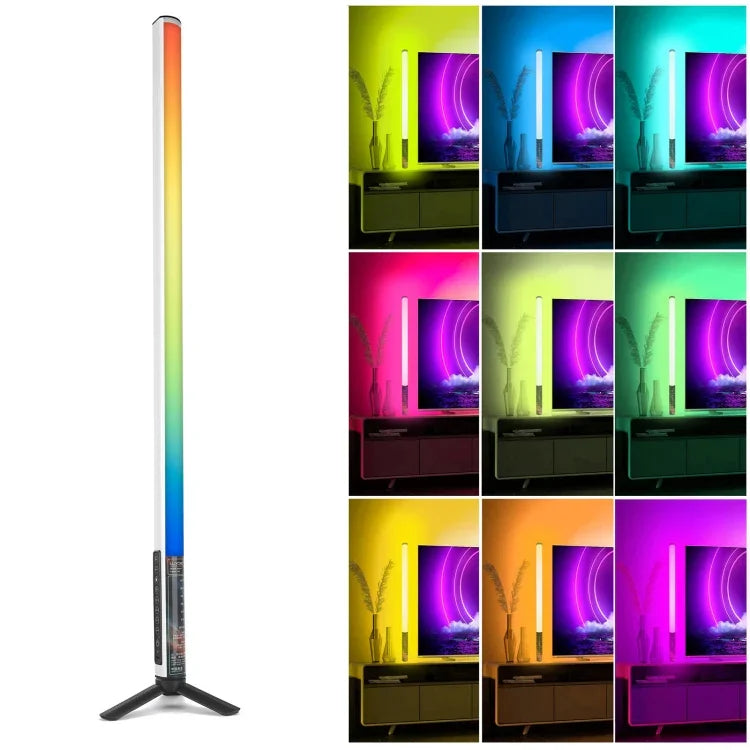 ไฟแท่ง LED จังหวะบรรยากาศสีสัน RGB LUXCeO Mood1 85cm พร้อมขาตั้ง, 85cm พร้อมขาตั้ง