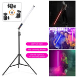 ไฟแท่ง LED จังหวะบรรยากาศสีสัน RGB LUXCeO Mood1 85cm พร้อมขาตั้ง, 85cm พร้อมขาตั้ง