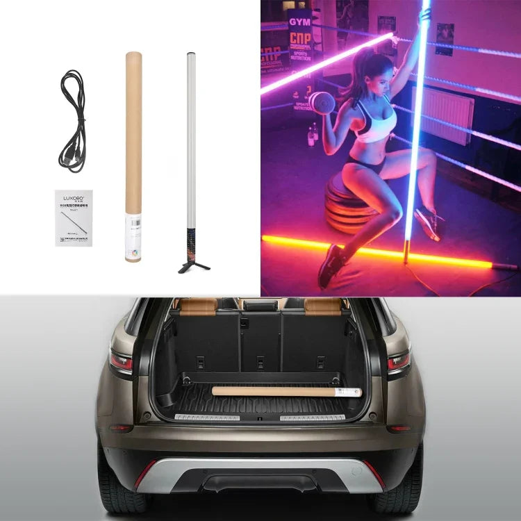 ไฟแท่ง LED จังหวะบรรยากาศสีสัน RGB LUXCeO Mood1 85cm พร้อมขาตั้ง, 85cm พร้อมขาตั้ง