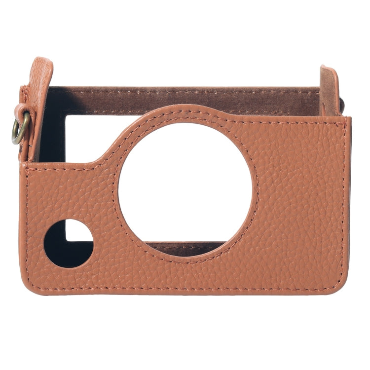 กระเป๋าเคสหนังแท้สำหรับกล้อง FUJIFILM instax mini Evo แบบเต็มตัวพร้อมสายสะพาย, สำหรับ FUJIFILM instax mini Evo