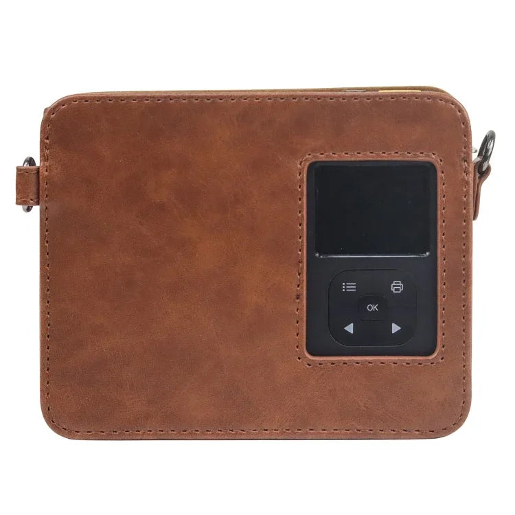 เคสหนัง PU แบบเต็มตัวพร้อมสายสะพาย สำหรับ Kodak Mini Shot 3 Square Retro / C300R instax, สำหรับ Kodak Mini Shot 3 Square Retro / C300R