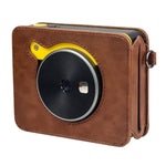 เคสหนัง PU แบบเต็มตัวพร้อมสายสะพาย สำหรับ Kodak Mini Shot 3 Square Retro / C300R instax, สำหรับ Kodak Mini Shot 3 Square Retro / C300R