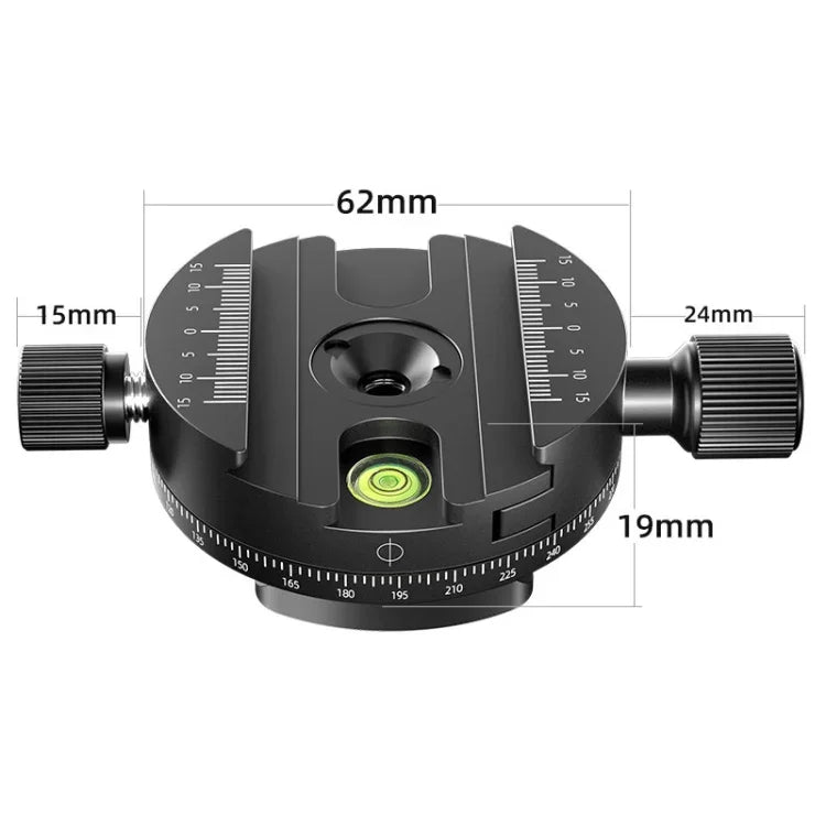 ฐานเมาท์ขาตั้งกล้องแบบหนีบปลดเร็วหมุนรอบทิศทาง BEXIN QJ-08, QJ-08