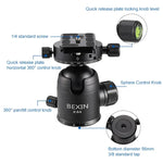 ขาตั้งกล้องคาร์บอนไฟเบอร์พกพาพับได้ BEXIN RC334, RC334