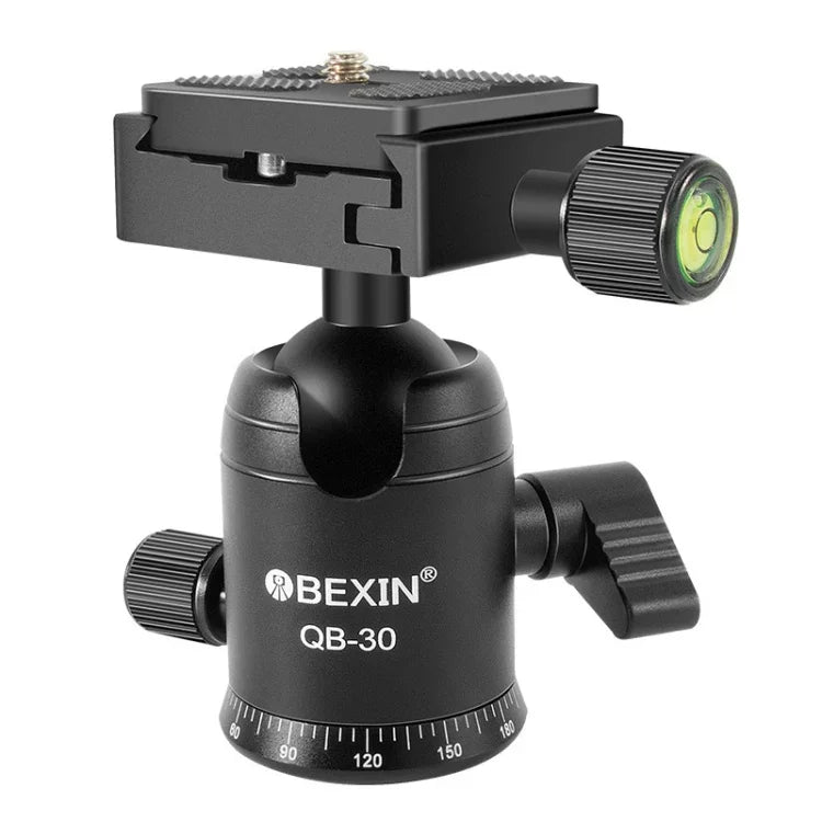 หัวบอลโลหะหมุน 360 องศา BEIXIN QB-30 พร้อมแผ่นปลดเร็ว, QB-30