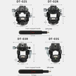 หัวขาตั้งกล้องแบบลากน้ำหนักหนัก 2D 360 องศาพาโนรามา BEXIN DT-02S/S พร้อมแผ่นปลดเร็ว, DT-02S/S