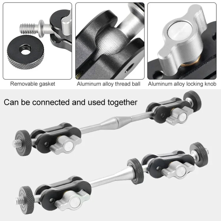 BEXIN TM-3 ข้อต่อบอลอเนกประสงค์ Magic Arm คลิปหนีบ, TM-3