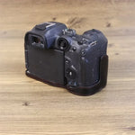ฐานเคสหนัง PU ครึ่งตัวพร้อมเกลียว 1/4 นิ้ว สำหรับ Canon EOS R7, สำหรับ Canon EOS R7