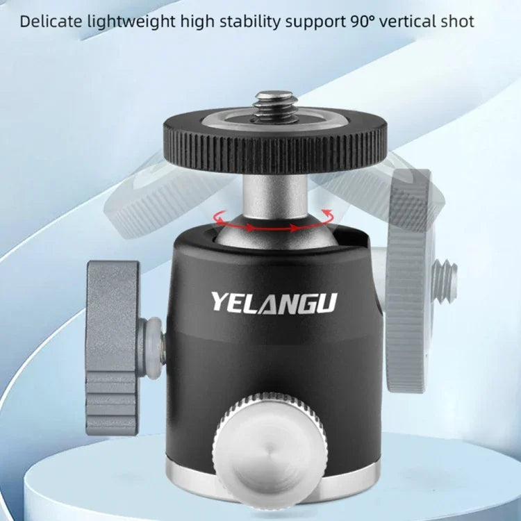 อะแดปเตอร์หัวบอลขาตั้งกล้องโลหะพาโนรามา YELANGU LW-A01, LW-A01