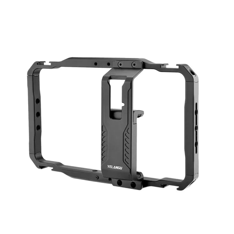 YELANGU LW-B01-1 ชุดอุปกรณ์วิดีโอสำหรับสมาร์ทโฟนถ่ายทอดสด Vlogging กรงโลหะ, LW-B01-1