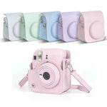 เคสหนังเต็มตัวสำหรับกล้อง FUJIFILM instax mini 12 พร้อมสายสะพาย