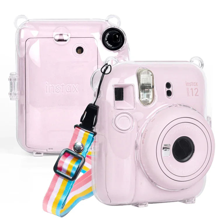 เคสแข็งคริสตัลสำหรับกล้อง FUJIFILM Instax mini 12 พร้อมสายสะพาย, สำหรับ FUJIFILM Instax mini 12