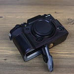 ฐานเคสหนัง PU ครึ่งตัวพร้อมเกลียว 1/4 นิ้วสำหรับกล้อง FUJIFILM X-T5, สำหรับ FUJIFILM X-T5