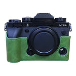 ฐานเคสหนัง PU ครึ่งตัวพร้อมเกลียว 1/4 นิ้วสำหรับกล้อง FUJIFILM X-T5, สำหรับ FUJIFILM X-T5
