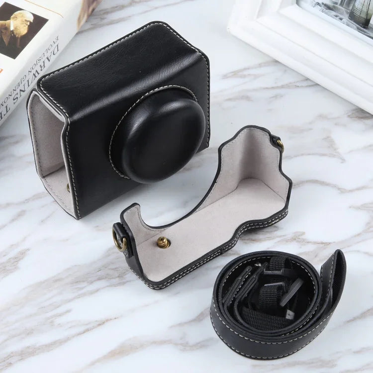 กระเป๋ากล้องหนังแม่เหล็กเต็มตัวสำหรับ Sony ZV-1F Vlog พร้อมสายสะพาย, สำหรับ Sony ZV-1F พร้อมแม่เหล็ก