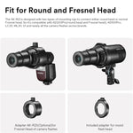 ที่ยึดอะแดปเตอร์หัวแฟลชกลม Godox AK-R28 สำหรับอุปกรณ์เสริมโปรเจคเตอร์ AK-R21