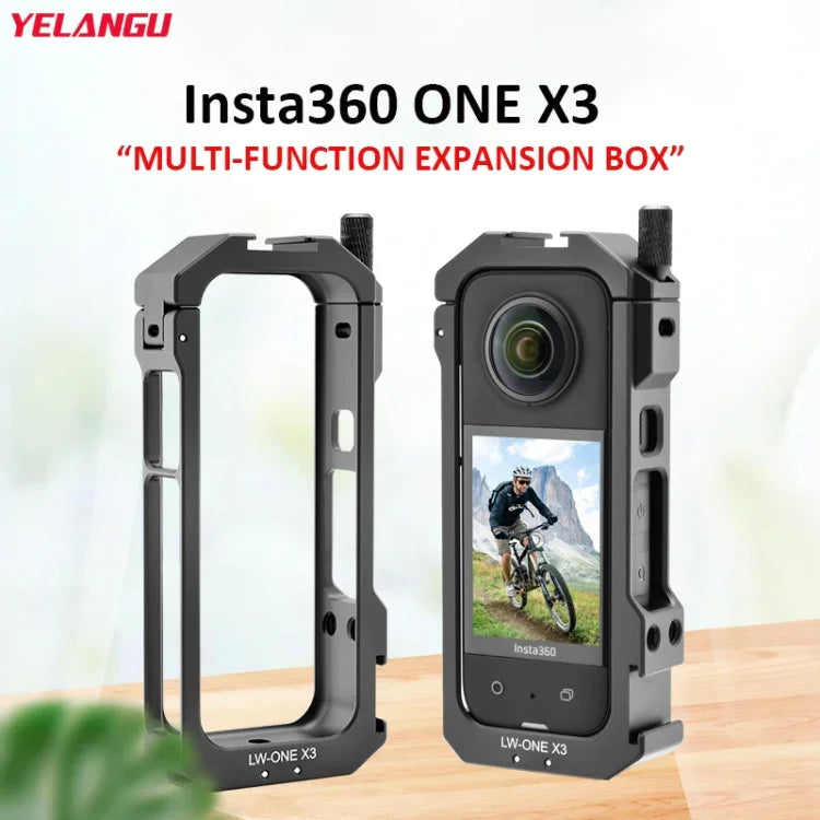 เคสกรอบโลหะสำหรับ Insta360 X3 YELANGU LW-ONE X3 ขยายกรอบ, LW-ONE X3