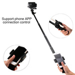 ขาตั้งกล้องแบบพับได้พร้อมด้ามจับความยาว 30-93 ซม. สำหรับ GoPro, Insta360, DJI และกล้องแอคชั่นอื่นๆ, โทรศัพท์, ความยาว: 30-93 ซม.