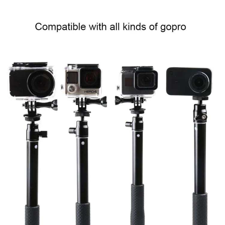 ขาตั้งกล้องแบบพับได้พร้อมด้ามจับความยาว 30-93 ซม. สำหรับ GoPro, Insta360, DJI และกล้องแอคชั่นอื่นๆ, โทรศัพท์, ความยาว: 30-93 ซม.