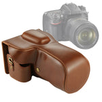 กระเป๋าเคสหนัง PU ครอบตัวกล้องสำหรับ Nikon D7200 / D7100 / D7000 (เลนส์ 18-200 / 18-140 มม.), สำหรับ D7200