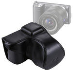 กระเป๋าเคสหนัง PU สำหรับกล้องทั้งตัวพร้อมสายสะพายสำหรับ Sony NEX 5N / 5R / 5T (เลนส์ 16-50mm / 18-55mm), สำหรับ Sony NEX 5N