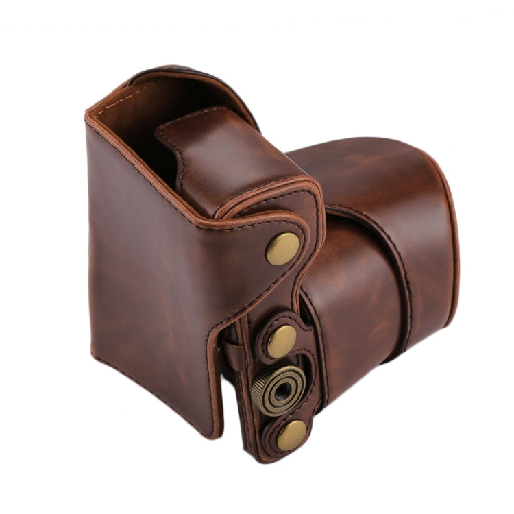 กระเป๋าเคสหนัง PU สำหรับกล้องทั้งตัวพร้อมสายสะพายสำหรับ Sony NEX 5N / 5R / 5T (เลนส์ 16-50mm / 18-55mm), สำหรับ Sony NEX 5N