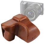 กระเป๋าเคสหนัง PU สำหรับกล้องทั้งตัวพร้อมสายสะพายสำหรับ Sony NEX 5N / 5R / 5T (เลนส์ 16-50mm / 18-55mm), สำหรับ Sony NEX 5N