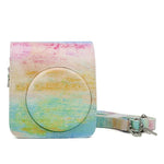 กระเป๋าเคสกล้องหนัง PU ลายภาพวาดน้ำมันรุ้ง สำหรับกล้อง FUJIFILM Instax Mini70, ลายภาพวาดน้ำมันรุ้ง