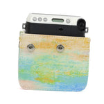 กระเป๋าเคสกล้องหนัง PU ลายภาพวาดน้ำมันรุ้ง สำหรับกล้อง FUJIFILM Instax Mini70, ลายภาพวาดน้ำมันรุ้ง