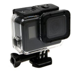 เคสกันน้ำลึก 30 เมตรสำหรับ GoPro HERO6 /5 พร้อมฝาหลังโปร่งแสงและตัวยึดพื้นฐานพร้อมสกรู ไม่ต้องถอดเลนส์ (GP413), เคสและฝาหลัง